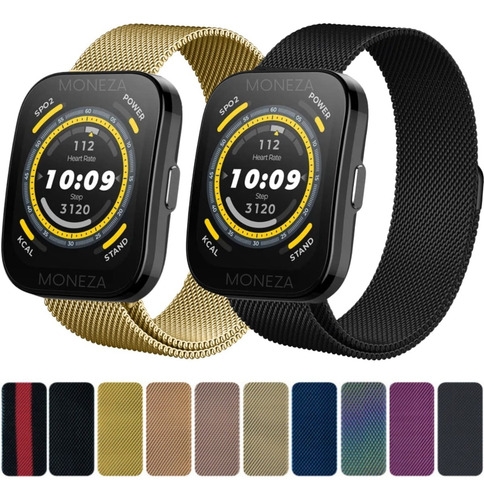Pulseira Para Amazfit Bip 5 A2215 Pulseira Metal Para Bip 5