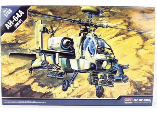 Academy 12262 Ah64 Helicoptero Apache 1/48 Maqueta Kit Armar