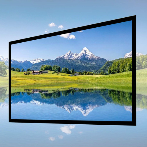 Pantalla Proyector Hd Pelicula Blanca Angulo Vision Plegabl