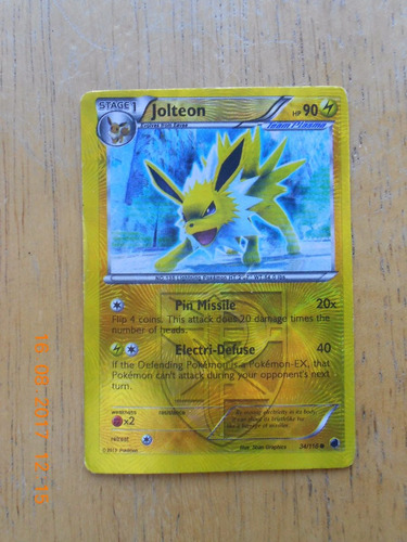 Carta Pokemon Jolteon Holofoil Circulo