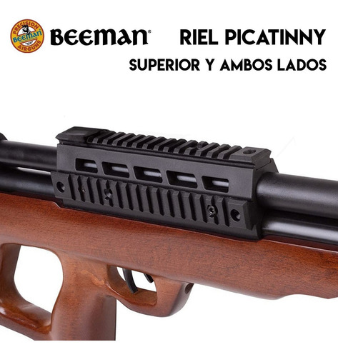 Imagen 6 de 10 de Rifle Pcp Beeman 1358 Bullpup 5,5 Mm Aire Comprimido Caza