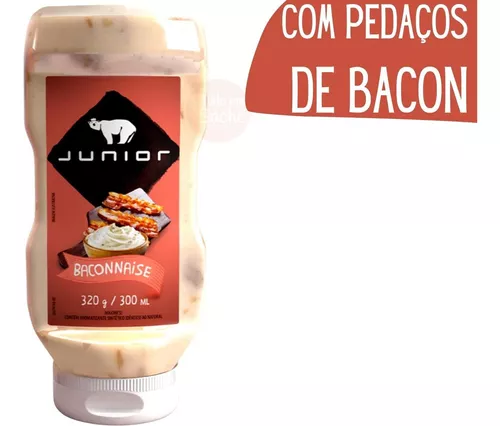 Maionese Com Bacon Baconnaise Baconese Junior 320g - 2u