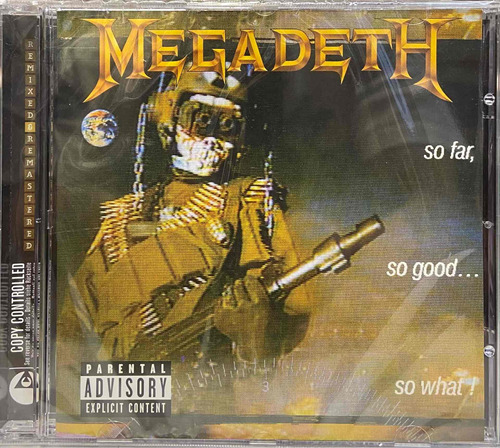 Cd Megadeth, So Far, So Good... So What! Nuevo Y Sellado