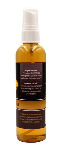 10 Pack Extracto Propóleo Orgánico San Ignacio Atom 130 Ml