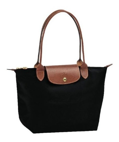 Longchamp Pliages Negro Medio Bolsas Monedero Del Bolso.