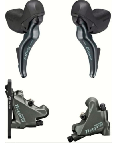 Sti Hidráulicos Shimano Tiagra St R4725 + Br 4770 2x10v