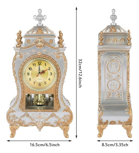 Reloj De Mesa Vintage Reloj Estilo Antiguo Mesa Decorativo