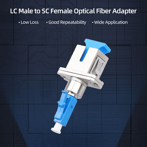 Adaptador Óptico Lc Macho A Sc Hembra, Estable, De Baja Pér