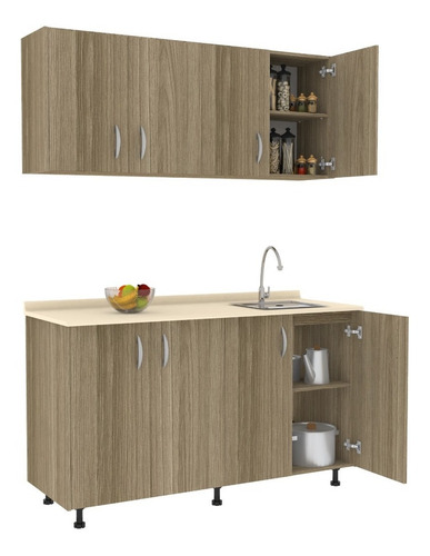 Imagen 3 de 9 de Mueble Casa Lista® Cocina Modular 1,50 Mts