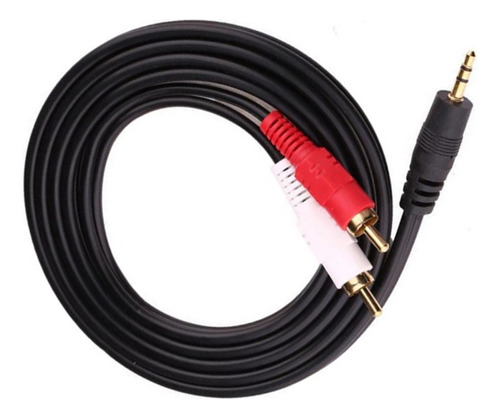 Cable Auxiliar Audio Sonido Rca A Mini Plug 3.5mm 1.5 Metros