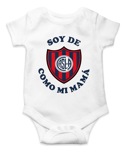 Body Para Bebé San Lorenzo Almagro Como Mi Papá Algodón