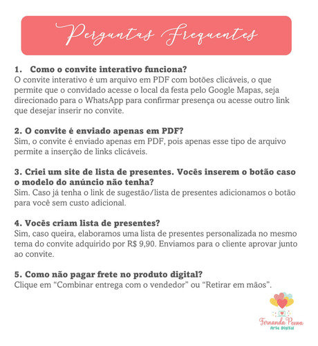 Convite Digital Virtual Interativo Polly Pocket