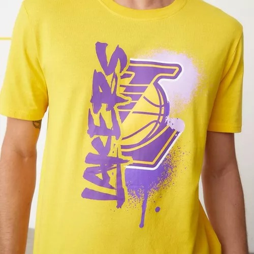 Polera Nba Los Angeles Lakers Amarillo // Diseño Exclusivo