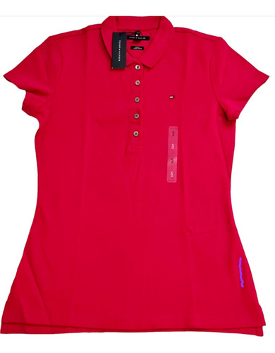 Playera Tommy Tipo Polo Para Dama, De Talla S