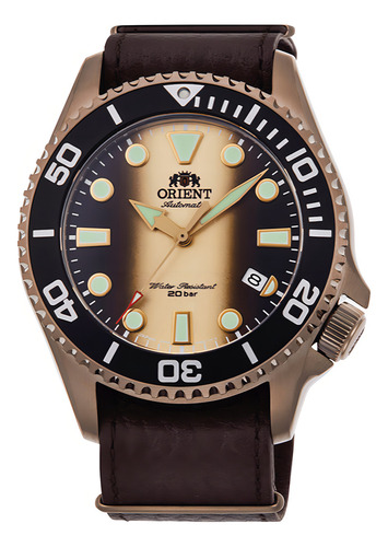 Relógio Masculino Orient Automático RAAC0K05G00BC1NX Marrón
