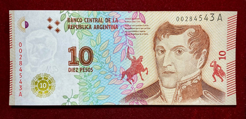 Billete 10 Pesos Serie A Bottero 4001 Tenemos Patria Oferta