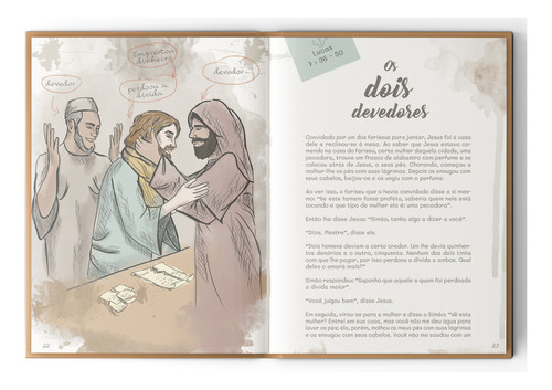 Rabi - As Parábolas De Jesus, De Sabrina Meireles. Editorial Ágape, Capa Dura, Edição 1 Em Português, 2024