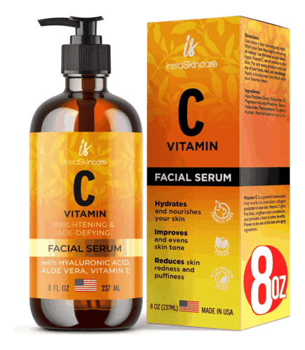 Vitamin C Serum For Face And Eyes With Hyaluronic Acid A Mmo