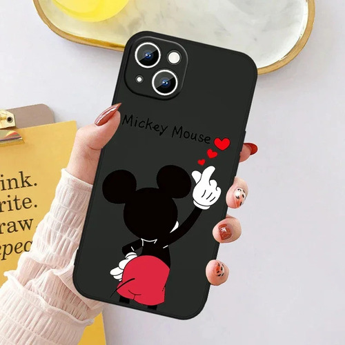 Funda De Teléfono Mickey Minnie Mouse Para iPhone 15, 14, 13