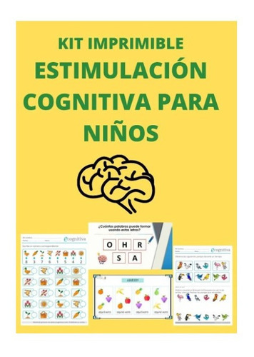 Kit Imprimible Estimulación Cognitiva Para Niños