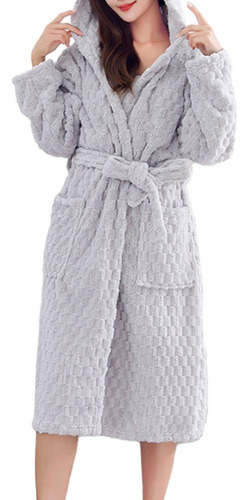 Bata De Franela Para Mujer, Ropa De Dormir De Franela, Felpa