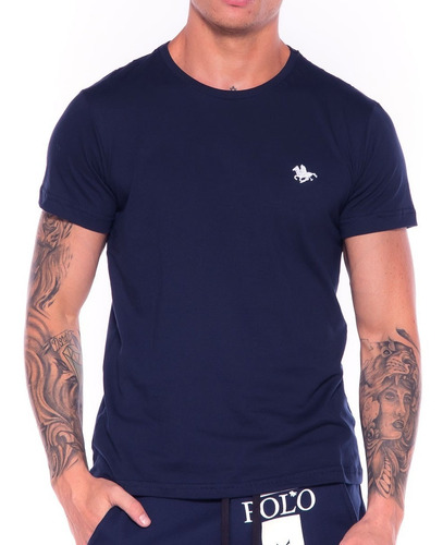 Imagem 7 de 10 de Kit Blusa Camiseta Masculina Com 5 Cores Original Polo Rg518