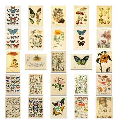 Pegatinas Retro De Mariposa Y Flores Para Ordenador Portátil