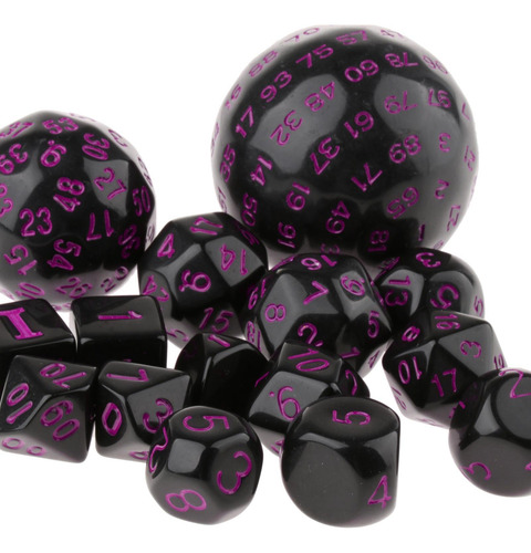 15 Piezas De Dados Poliédricos Acrílicos Para Mtg Dnd Rpg