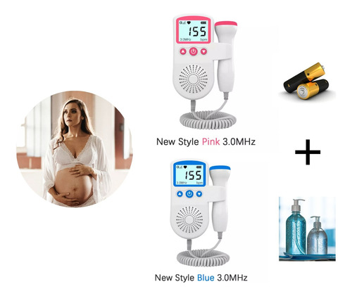Doppler Fetal Ultrasonido Prenatal Envío Gratis Azul Y Rosa