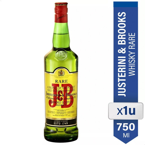 Whisky J&b Jyb Rare Scotch Justerini & Brooks 750c 01almacen