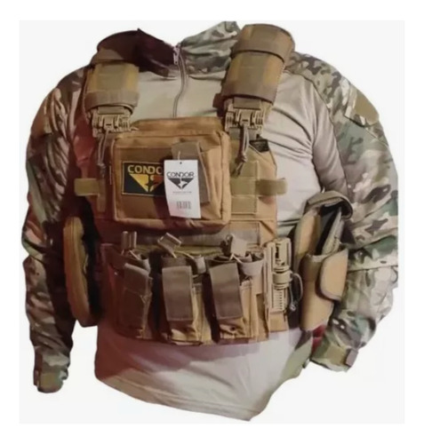 Chaleco Táctico Liberación Rápida Airsoft Paintball Coyote Coyote