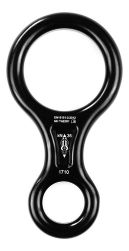 Imagem 2 de 2 de Freio 8 Oito 35kn Preto Certificado Ce E En - For Rope