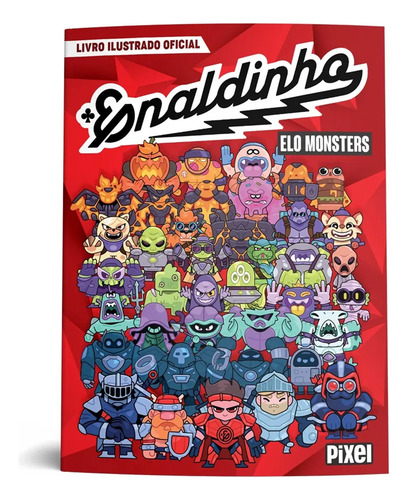 Enaldinho Coleção Elo Monsters Starter Pack Com Álbum Ilustrado Oficial + 3 Livros Sortidos + 3 Gogo's Elo Monsters Sortidos
