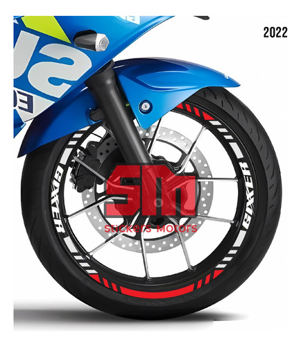 Stickers Reflejantes Para Rin De Moto Suzuki Gixxer Nid 2022