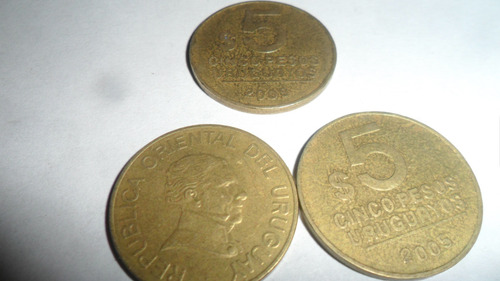 Moneda Uruguay 5 Pesos Uruguayos 2005 (Usado)