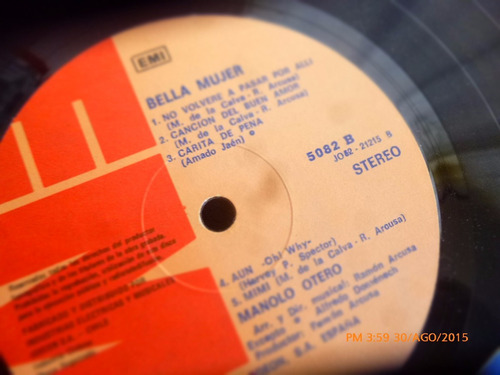 Vinilo Lp De Manolo Otero --bella Mujer (u240