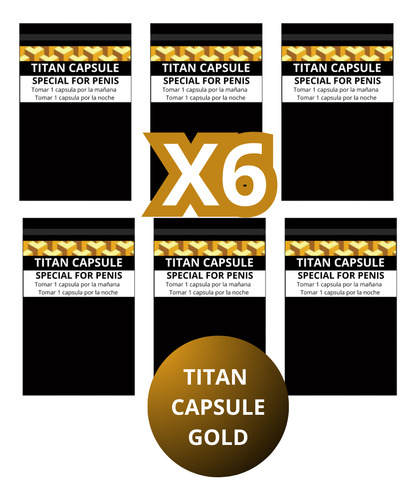 Titan Gel Capsula Gold X6 Neutra