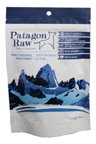 Imagen 3 de 3 de Snack Natural Para Perros Patagon Raw Pollo