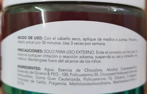 Colag Chocolate Tratamiento Capilar Hidratante 300g Colageno