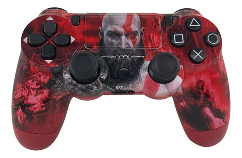 Joystick Generico Ps4 Rojo Gow Soy Gamer