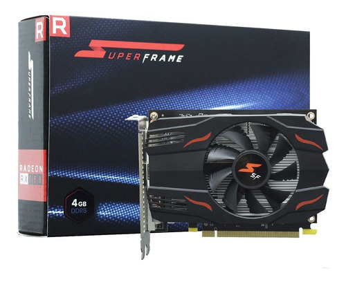 Placa De Vídeo Superframe Radeon Rx 550 4gb, Gddr5 Nfe