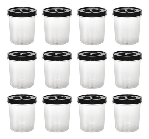 Pote Porta Alimento Tampa De Rosca 3,3 Litros 12 Pcs Atacado
