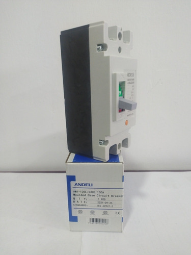 Breaker Caja Moldeada 2 Polos 100 Amp. Andeli