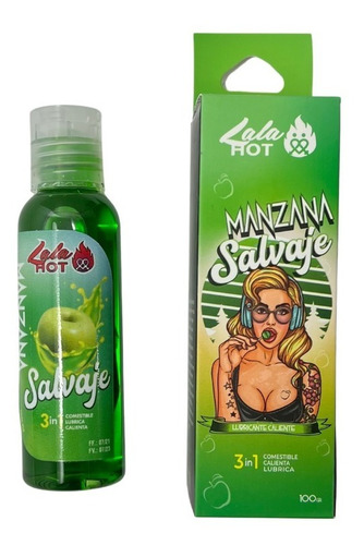 Lubricante Intimo Comestible Manzana Sensacion Caliente