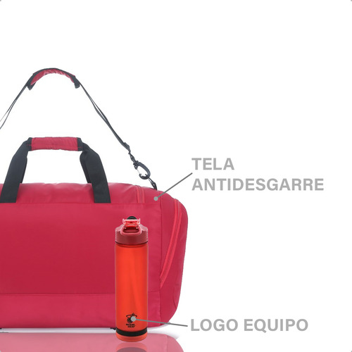 Combo Bolso Miami Heat + Botella Deportiva Nba Basket