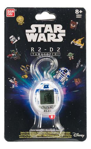 Mascote virtual Tamagotchi Star Wars White R2-d2 Cor branca