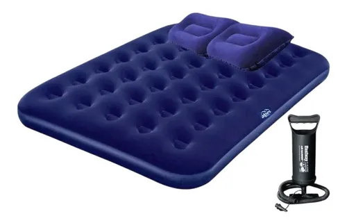 comprar Colchón Inflable 2 Plazas + 2 Almohadas + Inflador Bestway