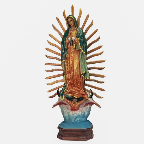 Virgen De Guadalupe 87cm C/resplandor 1 Mt 