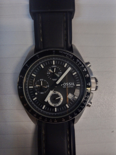 Reloj Fossil Decker Ch25731e Para Caballero, Color Negro.