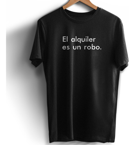 Remera Alquiler Estampada Frase Camiseta Diseño